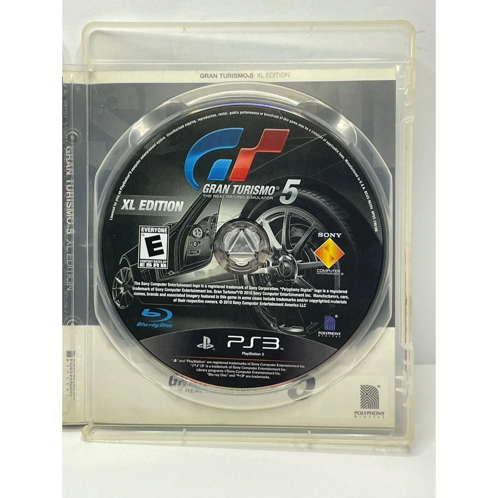 Sony Gran Turismo 5 XL Edition PS3 PlayStation 3 Racing Game 2012 CIB V161